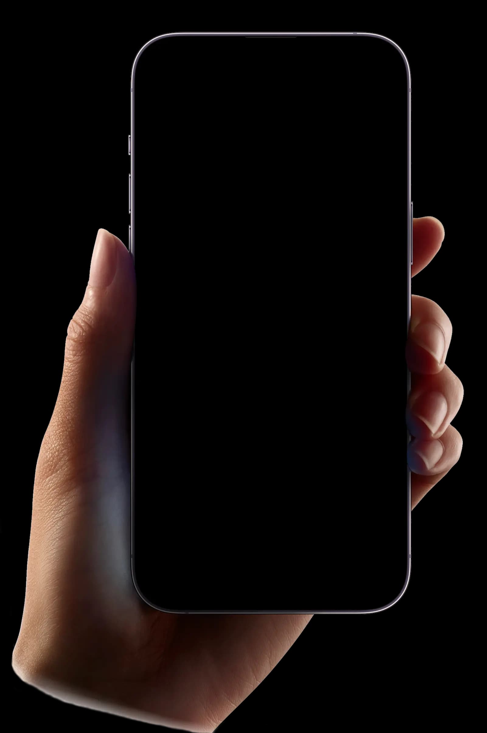 iPhone Border in Hand